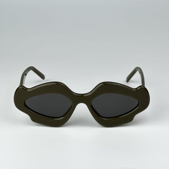 Loewe LW40109U 96A BRAND NEW Sunglasses Khaky Smoke Geometric Unisex - Picture 5 of 11